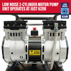 SIP DD 2hp 50ltr Low Noise Vertical Compressor