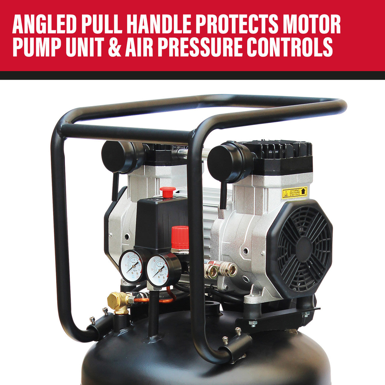SIP DD 3hp 100ltr Low Noise Oil-Free Vertical Compressor