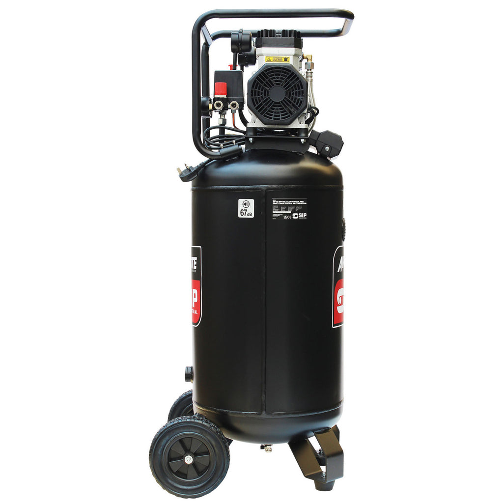 SIP DD 3hp 100ltr Low Noise Oil-Free Vertical Compressor