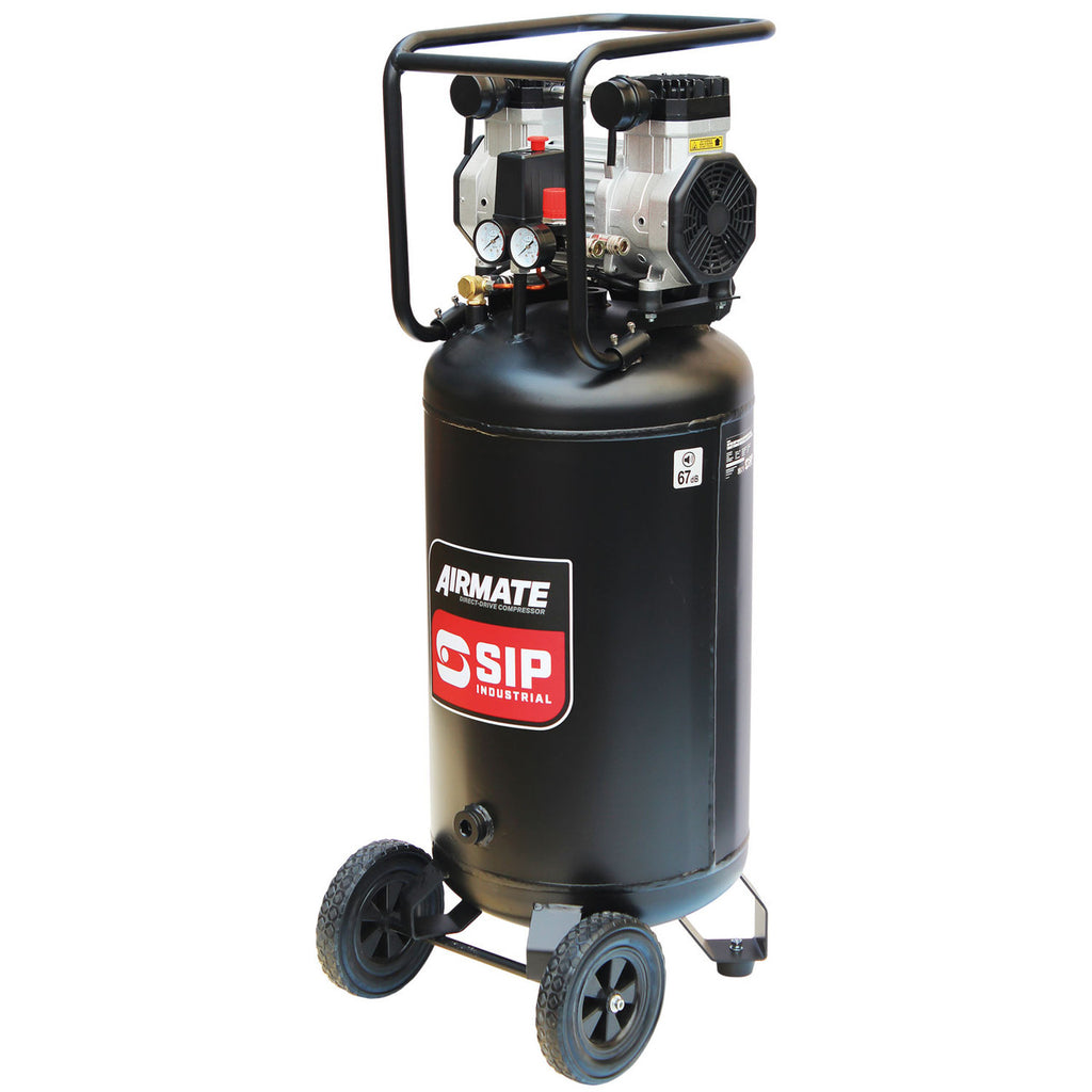 SIP DD 3hp 100ltr Low Noise Oil-Free Vertical Compressor