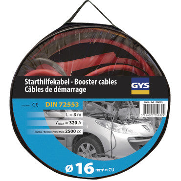GYS 320A Jump Leads Pro for 2.5L Petrol & Diesel Engines
