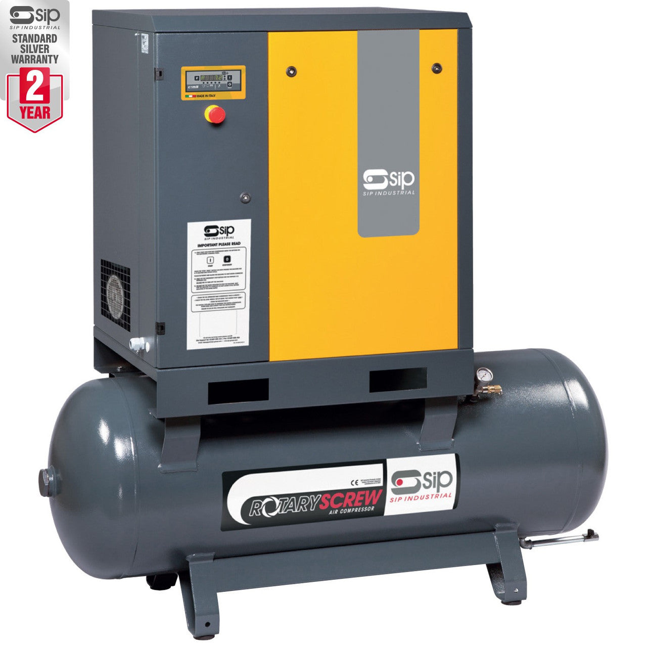 SIP RS11-10-500BD 500ltr Rotary Screw Compressor