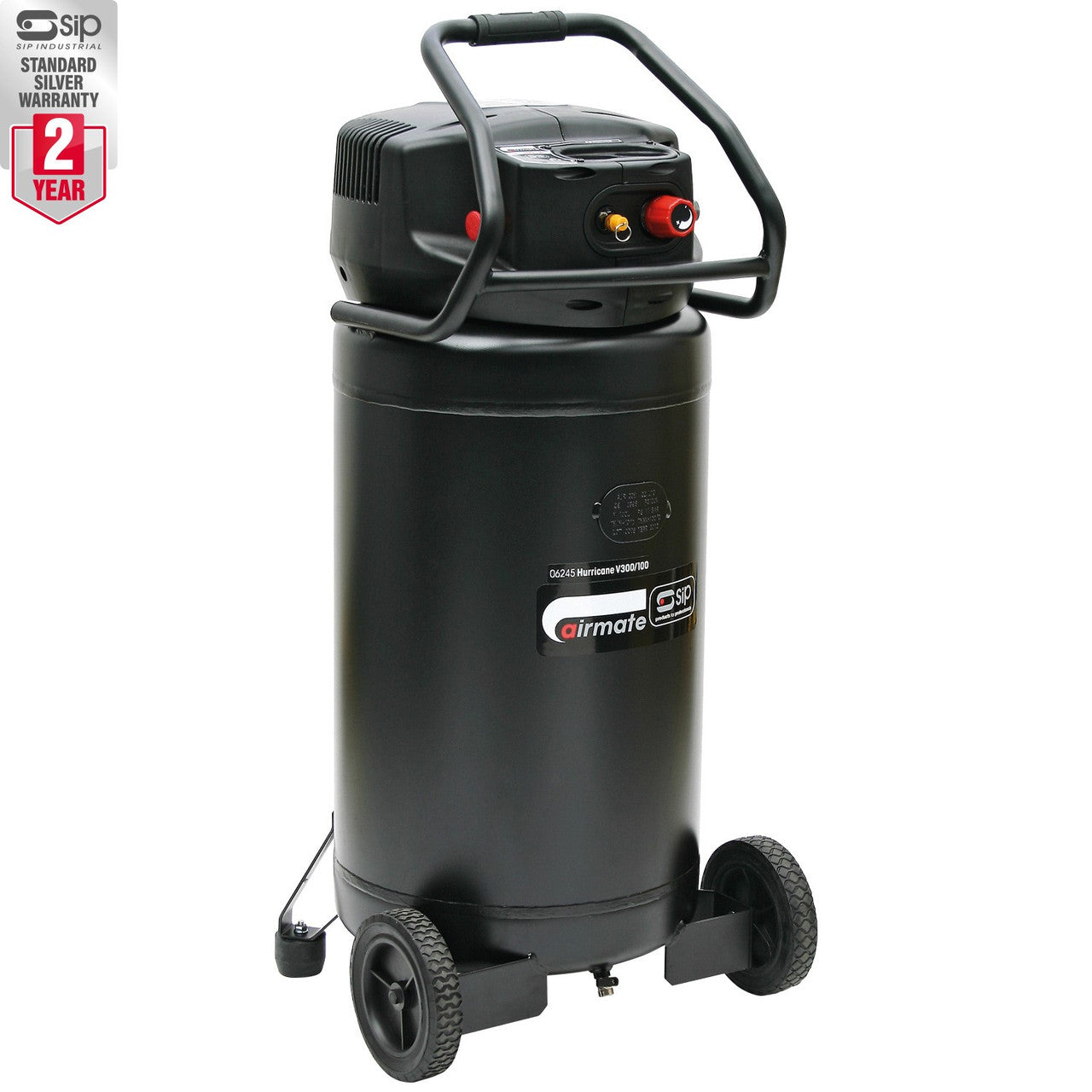SIP V300/100 100ltr Vertical Direct Drive Compressor