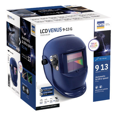 GYS LCD Venus 9/13G True Colour Welding Helmet - Blue