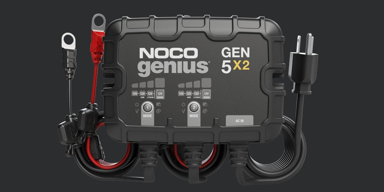 Noco Gen5x2 12V 2-Bank 10 Amp On-Board Battery Charger
