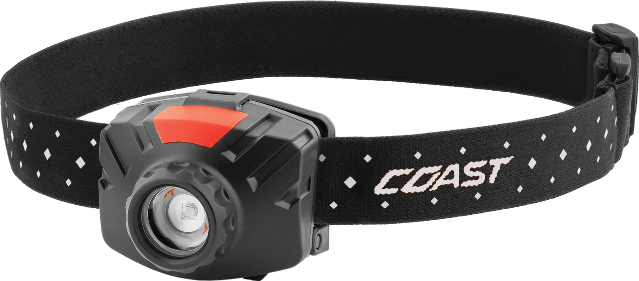 Coast Rechargeable Wide Angle Head Torch - Black