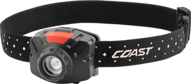 Coast Rechargeable Wide Angle Head Torch - Black