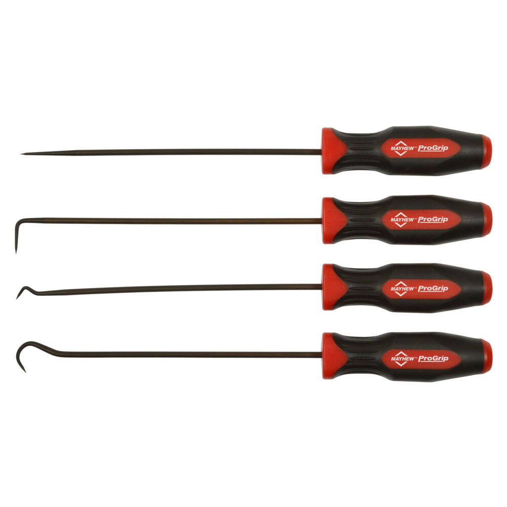 Mayhew Tools Progrip Miniature Long Hook and Pick Set 4Pc
