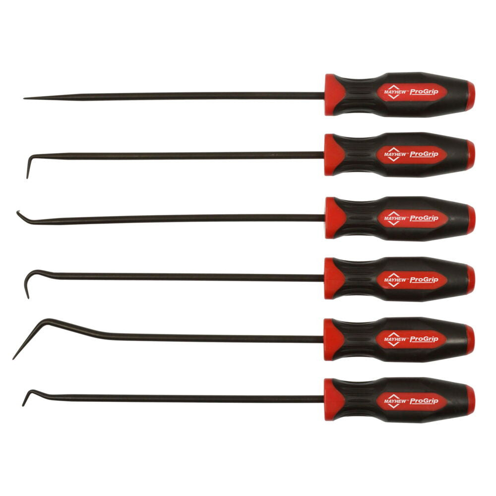 Mayhew Tools Progrip Long Pick Set 6Pc