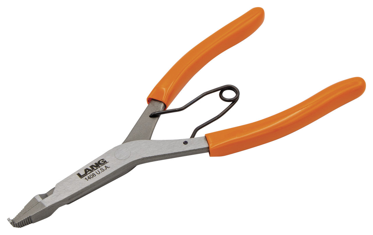 Lang Tools Lock Ring Pliers 9in Bent Tip