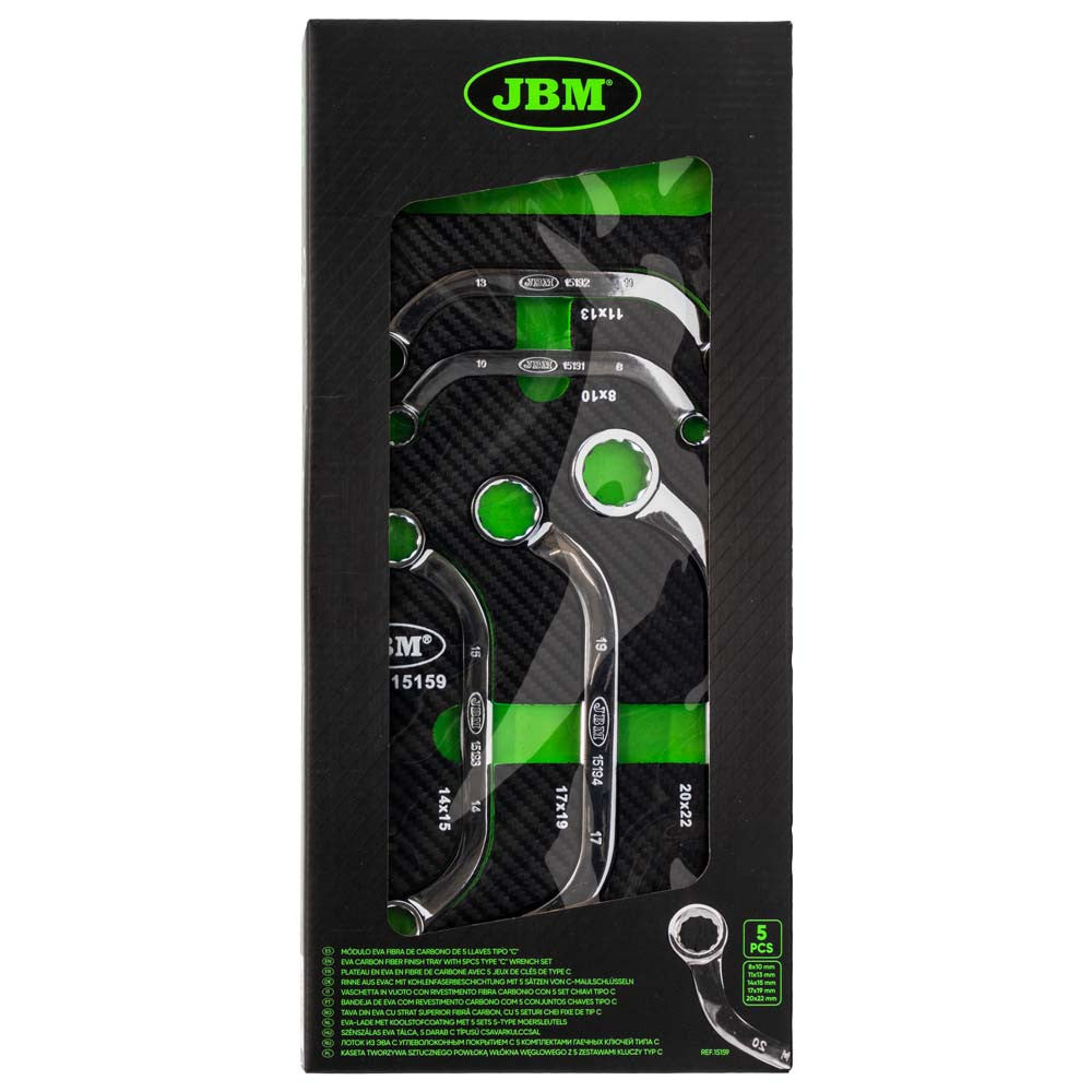 JBM Tools 5pc C Spanner Set 8-22mm