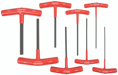 Bondhus 8pc T-Handle 6in Hex Driver Metric Set - 2-10mm