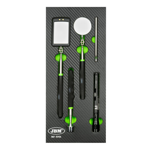 JBM Tools 5pc Magnetic Mirror & Pick-up Set In EVA