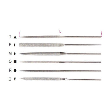 Beta Single Diamond Needle File - P
