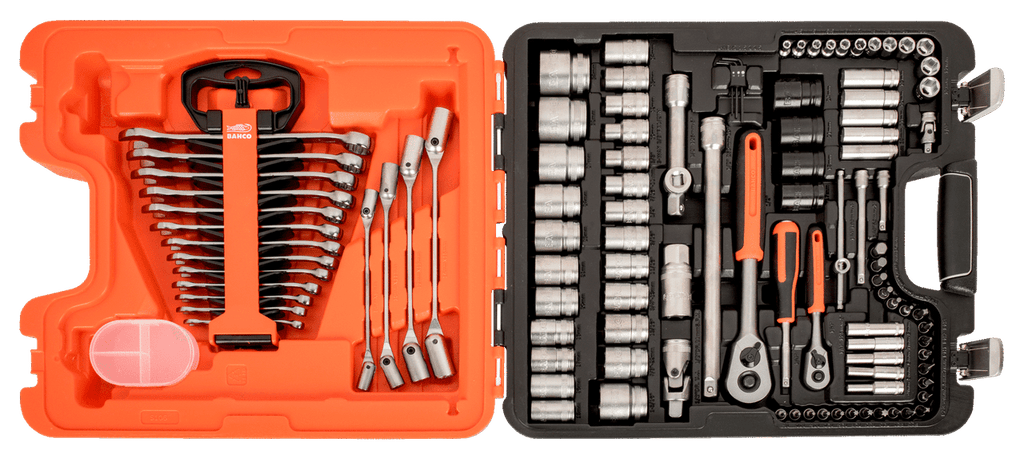 Bahco 1/4in & 1/2in Drive Socket & Combination Spanner Set