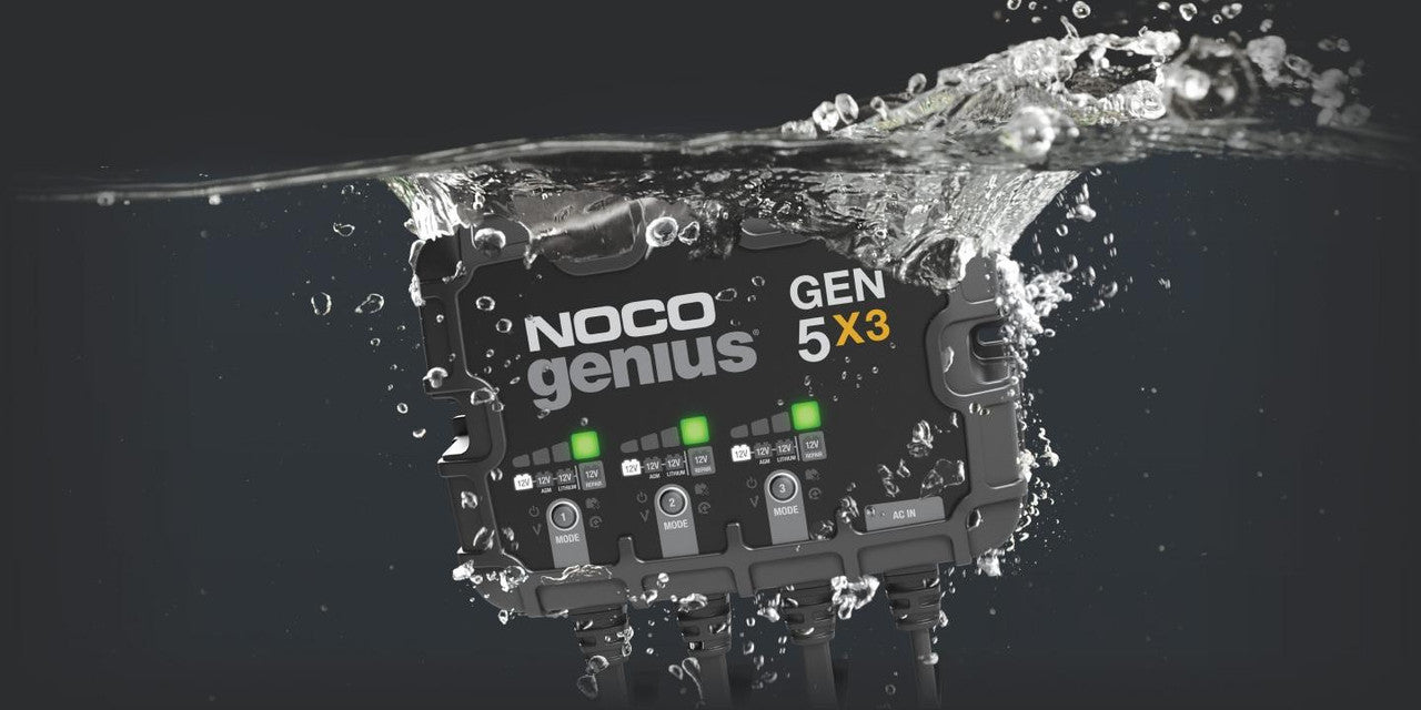 Noco Gen5x3 12V 3-Bank 15 Amp On-Board Battery Charger