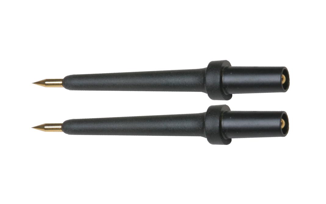 Power Probe 4mm Banana Jack 3in Tip Black - 2 Pack