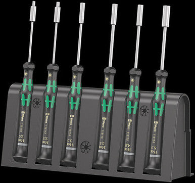 Wera Tools 6pc Kraftform Micro Hex Nut Driver Set