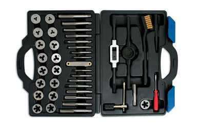 Laser Tools Tap and Die Set 40pc 3-12mm