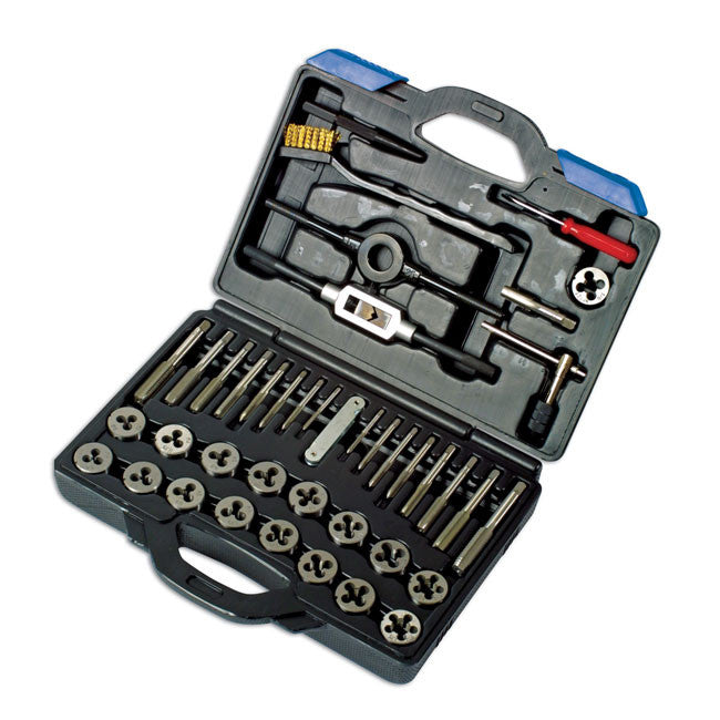 Laser Tools Tap and Die Set 40pc 3-12mm
