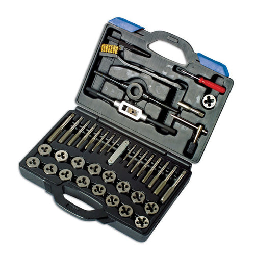 Laser Tools Tap and Die Set 40pc 3-12mm