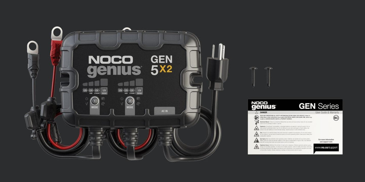 Noco Gen5x2 12V 2-Bank 10 Amp On-Board Battery Charger