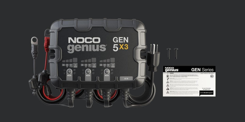Noco Gen5x3 12V 3-Bank 15 Amp On-Board Battery Charger