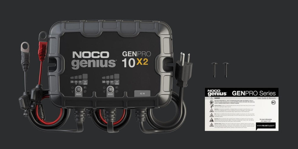 Noco Genpro10x2 12V 2-Bank 20Amp On-Board Battery Charger