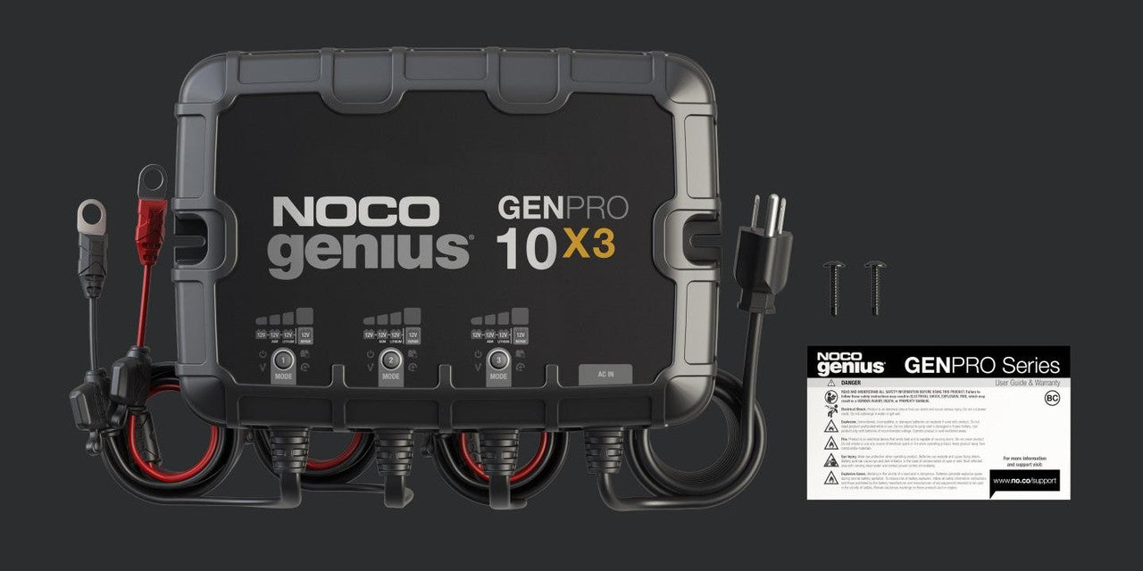 Noco Genpro 10x2 12V 3-Bank 30 Amp On-Board Battery Charger
