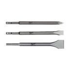 Milwaukee SDS + Masonry Hammer Drill Set 3pc 4932430001