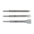 Milwaukee SDS + Masonry Hammer Drill Set 3pc 4932430001