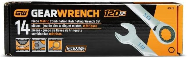 Gearwrench 120Xp Universal Spline Metric XL Combination 14pc