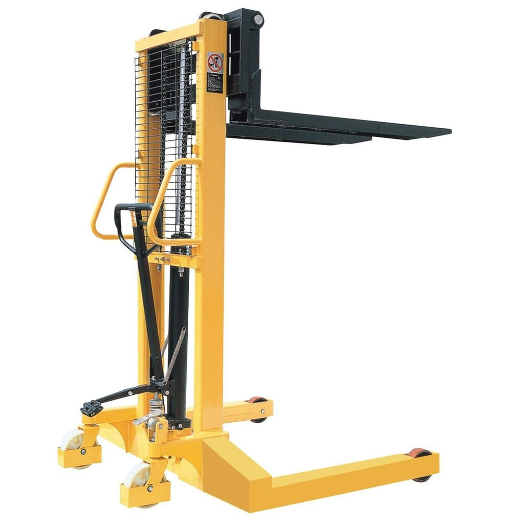 1.6m 1000kg Manual Straddle Stacker Truck