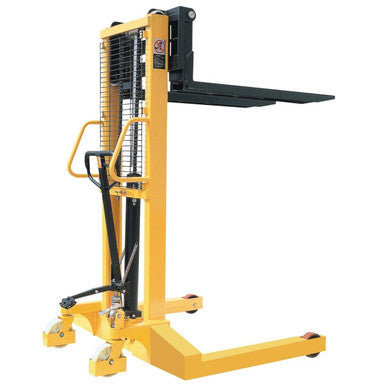 1.6m 1000kg Manual Straddle Stacker Truck