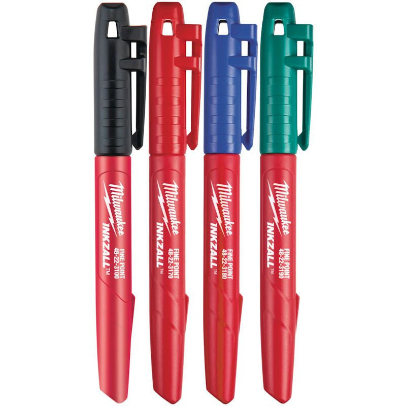 Milwaukee Fine Tip Colour Marker Set