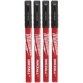 Milwaukee INKZALL Jobsite Fine Tip Black Pens - 4pc 48223164