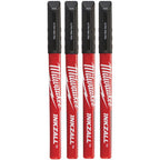 Milwaukee INKZALL Jobsite Fine Tip Black Pens - 4pc 48223164