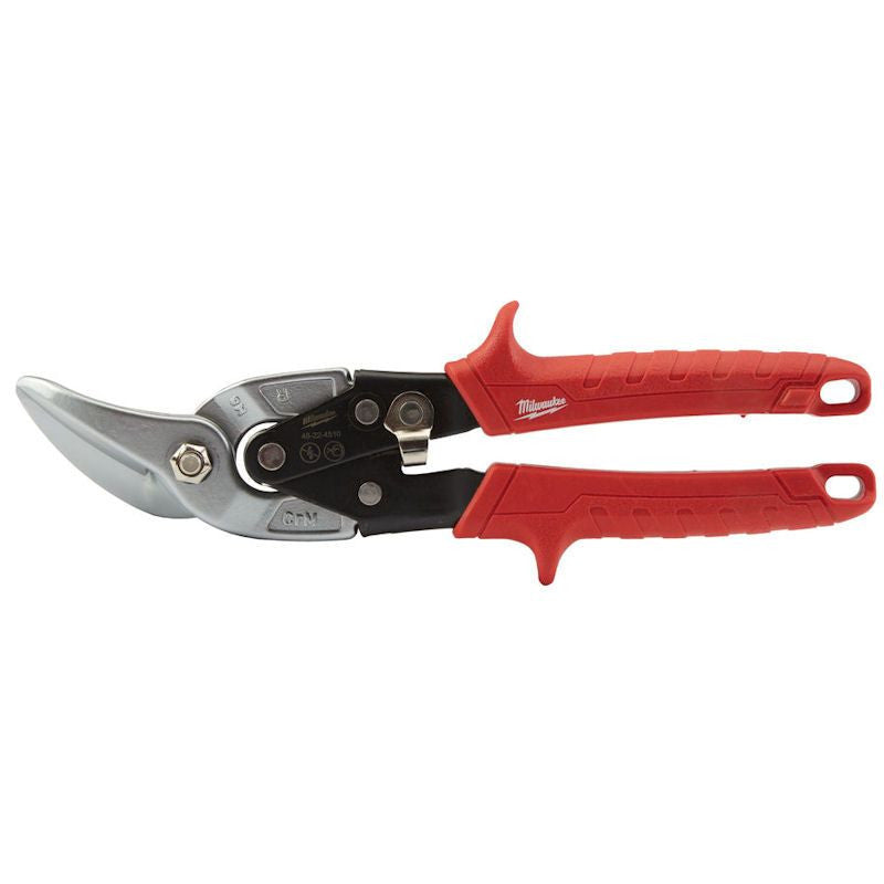 Milwaukee Left Cut Offset Metal Tin Snips Sheet Metal Cutters - 1pc 48224512