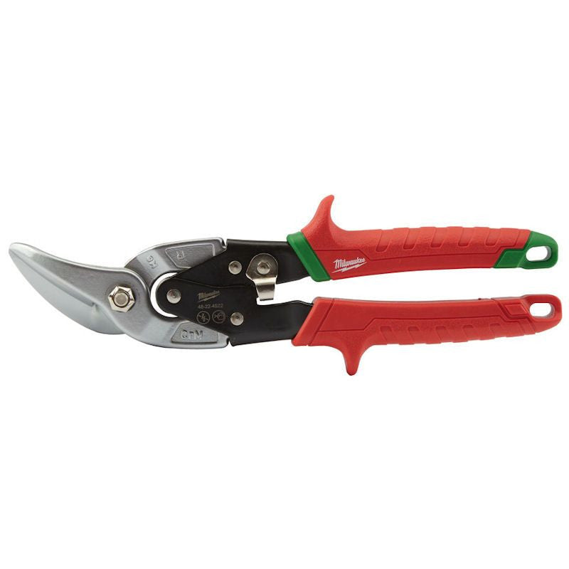 Milwaukee Offset Metal Snips Right Cut - 1pc