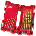 Milwaukee Metal Drill Shockwave HSS-G Ti. 10pc Set 48894759