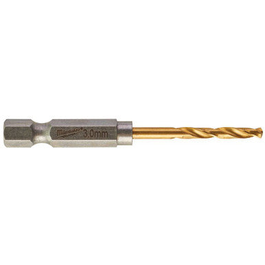Milwaukee Metal Drill HSS-G Ti 3mm 2pc