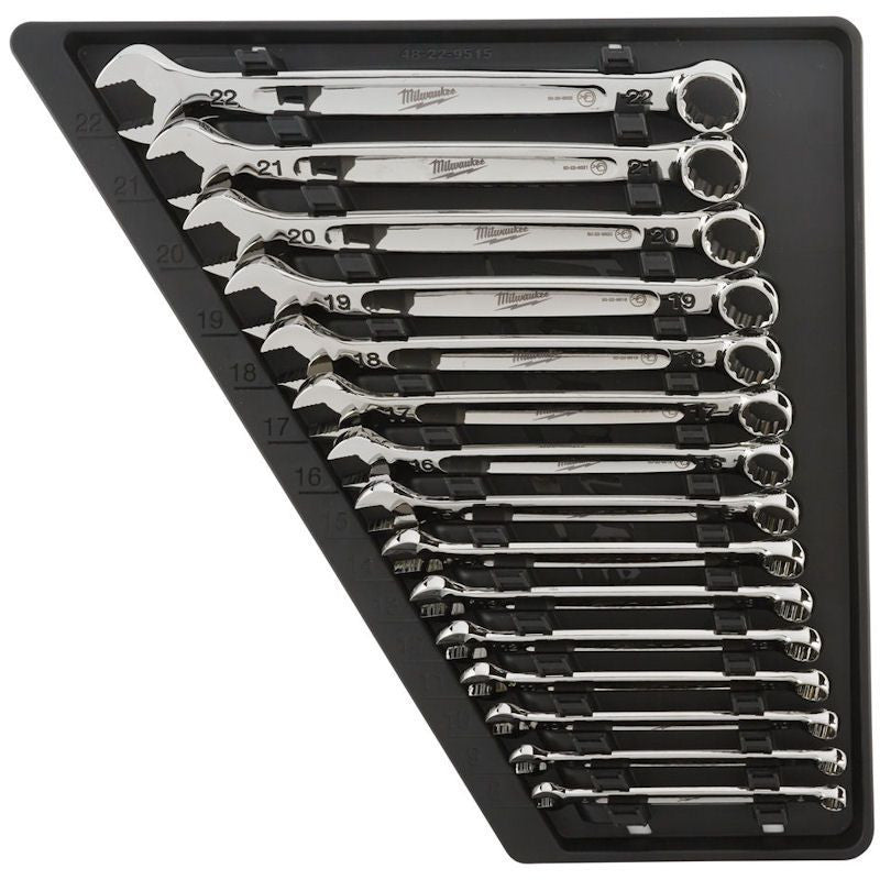 Milwaukee 15pc Metric Combination Spanner Set