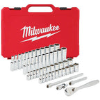 Milwaukee Ratchet & Socket Set 1/4in Metric & Imperial 50pc