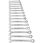 Milwaukee Ratcheting Metric Combi Spanner Set - 15pc
