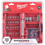 Milwaukee SHOCKWAVE 75pc Screwdriver Drill Bit Set - 4932471588