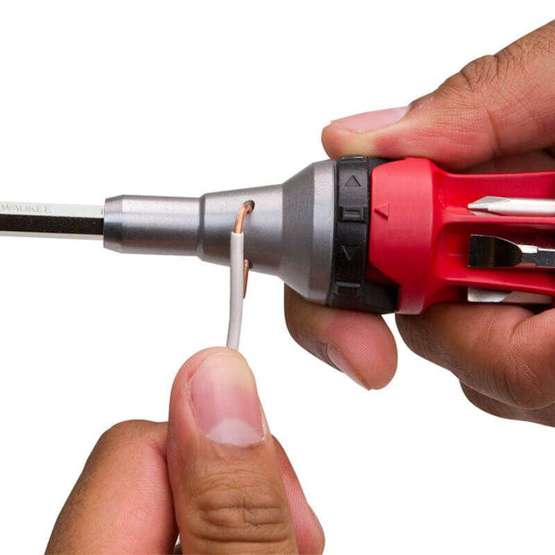Milwaukee 9in1 Ratcheting Multibit Screwdriver - 1pc 4932471598