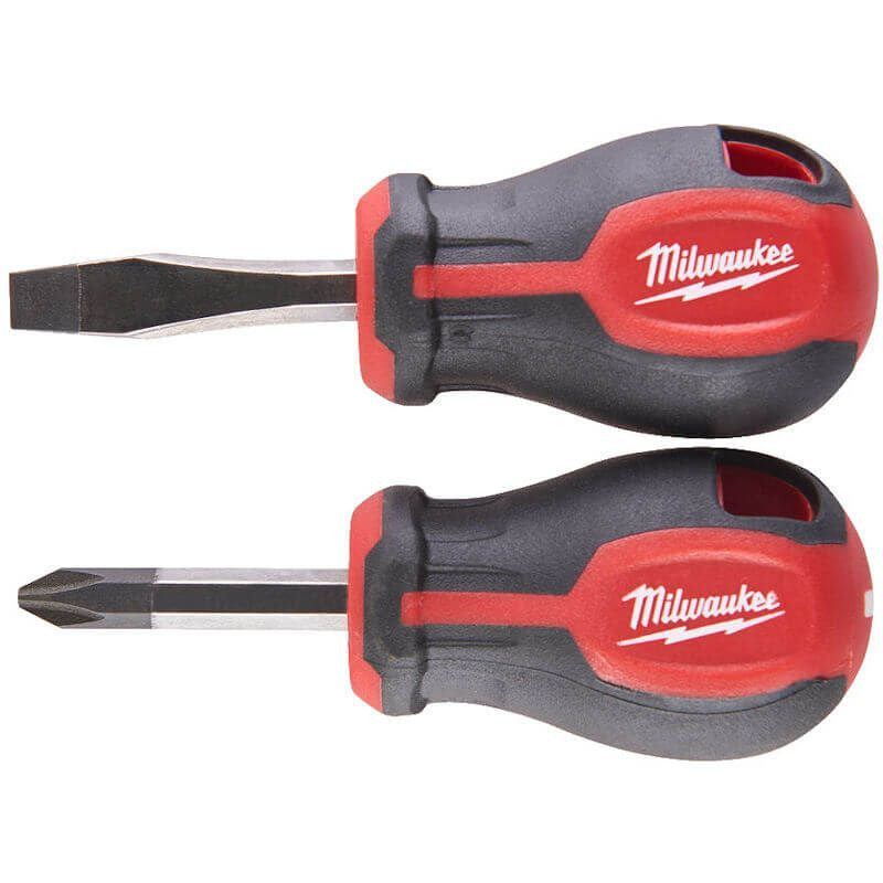 Milwaukee Tri-lobe Screwdriver Stubby Set - 2pc 4932471810