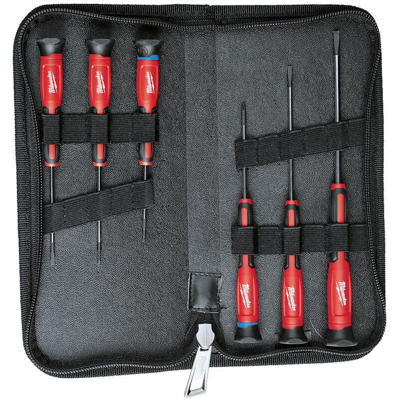 Milwaukee 4932471869 Precision Screwdriver Set 6pcs Slotted & Philips