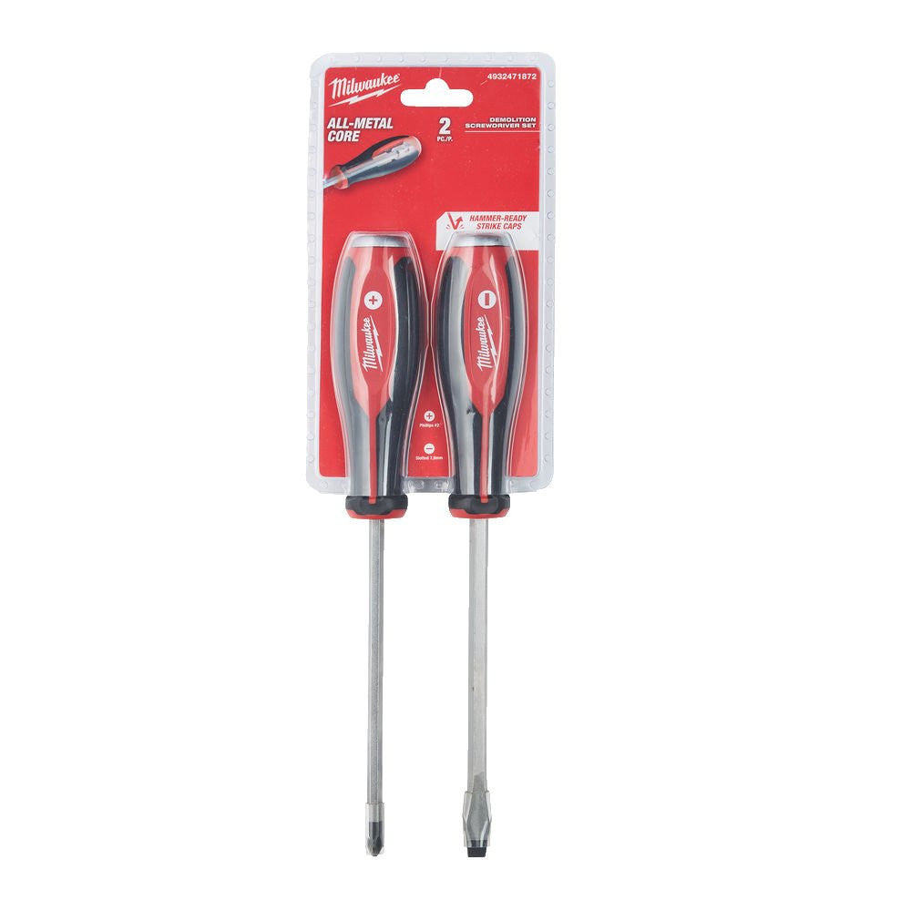 Milwaukee Tri-lobe Demolition Screwdriver Set All Metal Core 4932471872