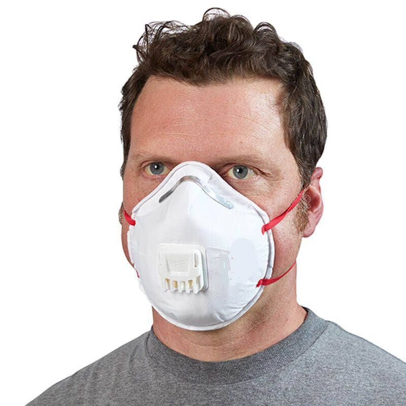 Milwaukee FFP3 Respirator w/ valve - 10 pc
